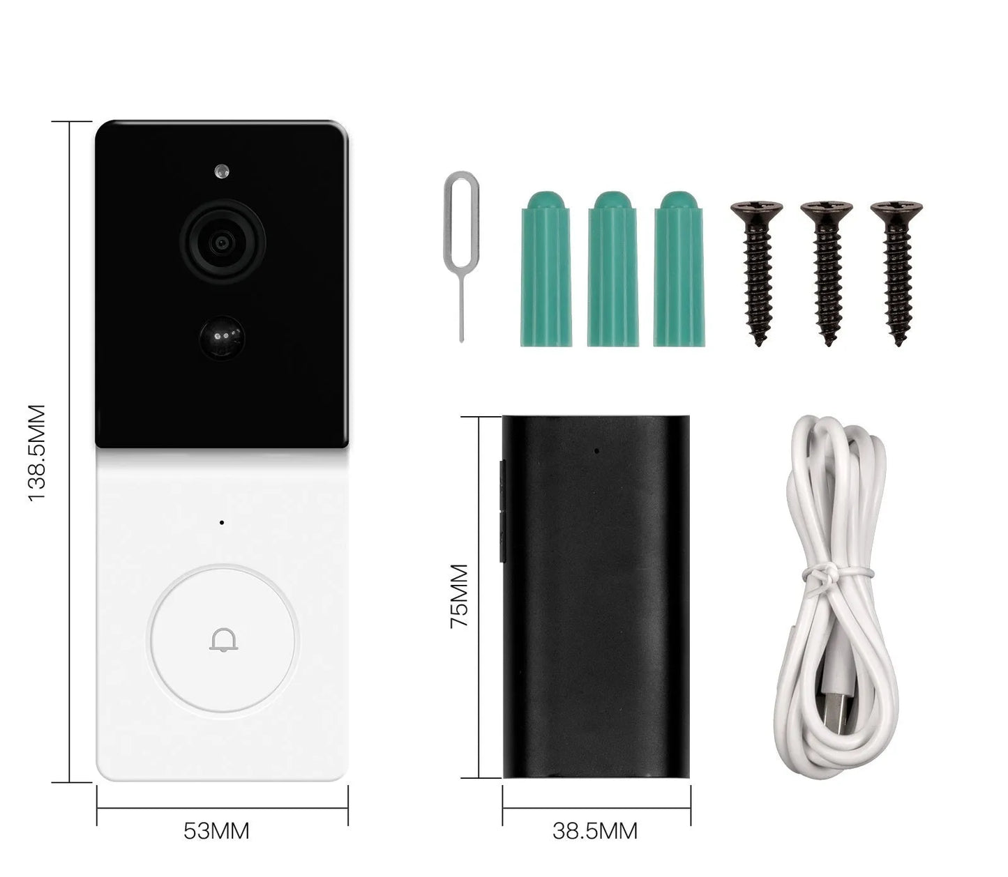 Smart WiFi HD Video Doorbell | 1080P Wireless Security Camera & Intercom | AIRYAH TECH-Computer Accesories-AIRYAH Tech