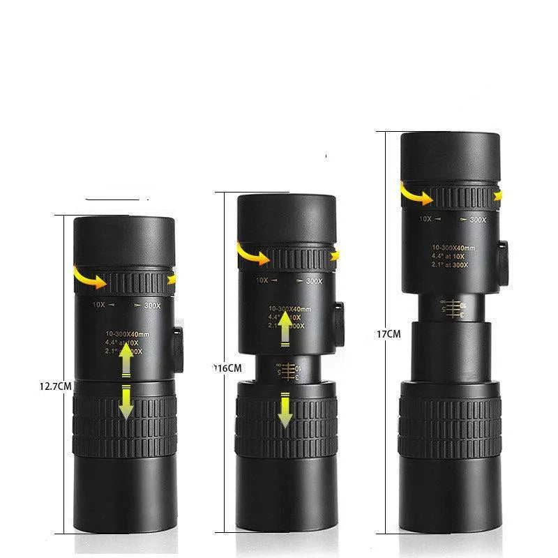 10-300x40 High-Powered HD Monocular Zoom Telescope | AIRYAH TECH-Computer Accesories-AIRYAH Tech