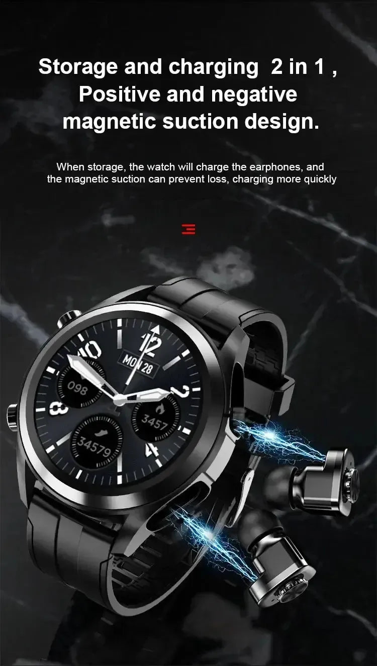 2-in-1 In-Ear Wireless Stereo Earbuds & Smart Watch | AIRYAH TECH-AIRYAH Tech