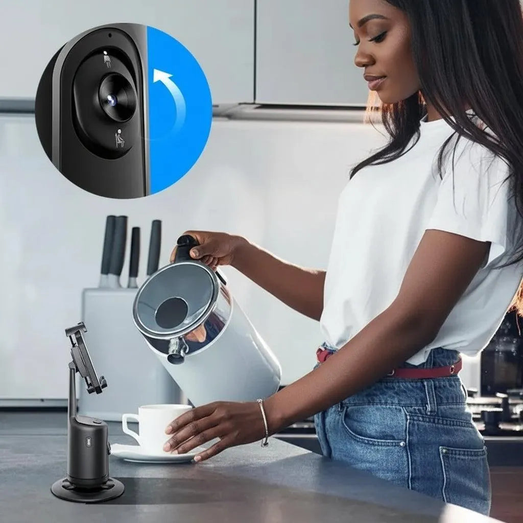 360° AI Auto-Face Tracking Smart Gimbal & Phone Holder | AIRYAH TECH-Computer Accesories-AIRYAH Tech