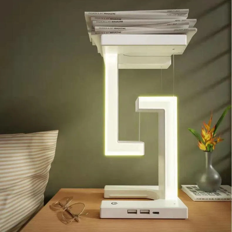 Floating Suspension Table Lamp with Integrated Wireless Charger | AIRYAH TECH-Computer Accesories-AIRYAH Tech