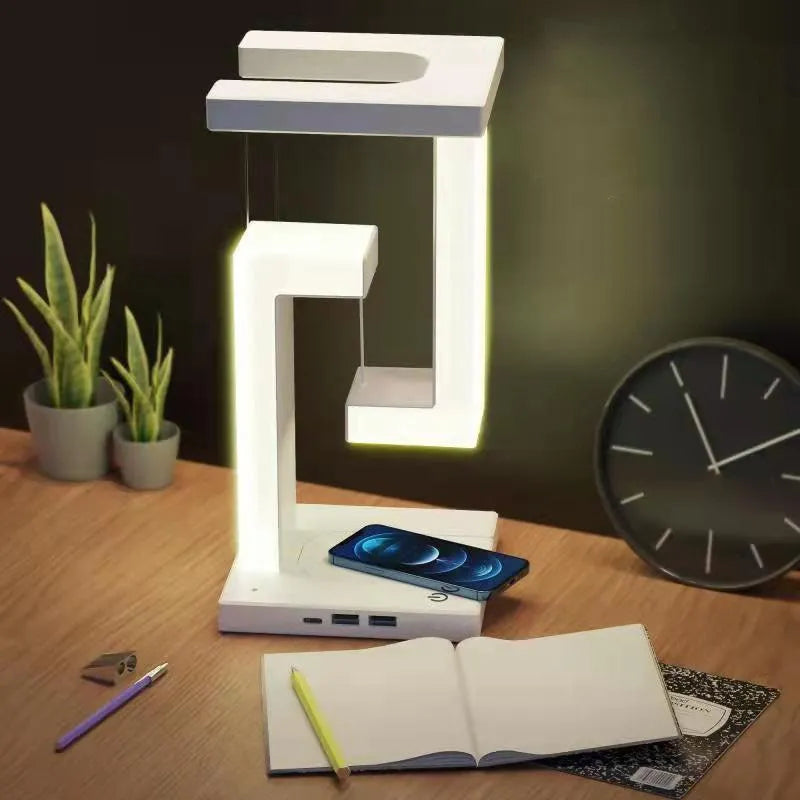 Floating Suspension Table Lamp with Integrated Wireless Charger | AIRYAH TECH-Computer Accesories-AIRYAH Tech