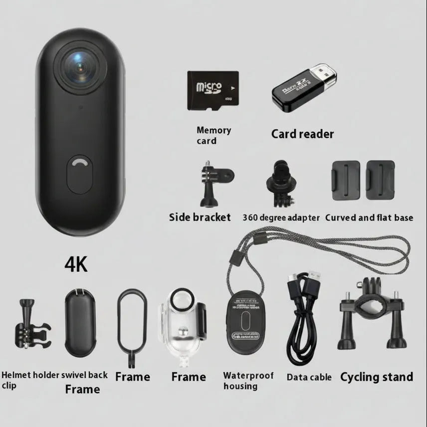 H88 Ultra-Compact 4K Action Camera | 1.25oz Thumb-Size Helmet & Body Cam | AIRYAH TECH-Computer Accesories-AIRYAH Tech