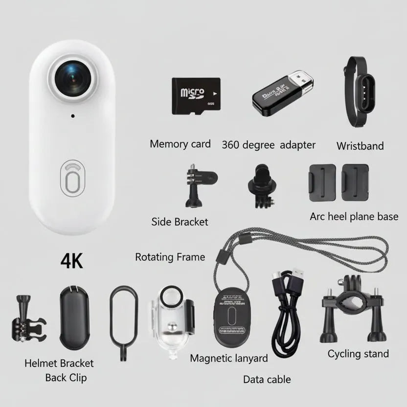 H88 Ultra-Compact 4K Action Camera | 1.25oz Thumb-Size Helmet & Body Cam | AIRYAH TECH-Computer Accesories-AIRYAH Tech