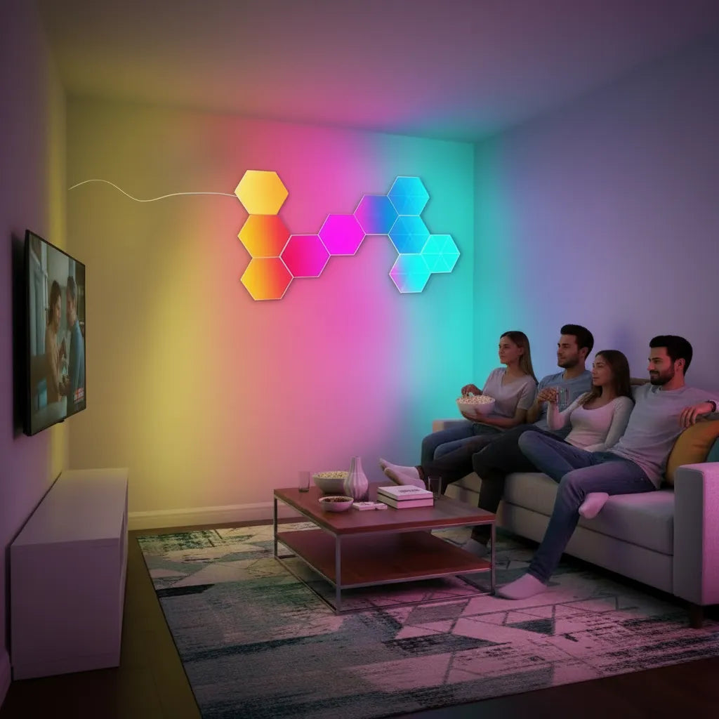 Hexagon LED Wall Light Set | AIRYAH TECH-AIRYAH Tech