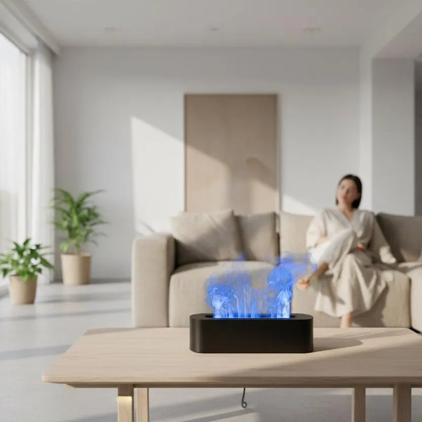 Lumina-Flame 7-Color Ultrasonic Aroma Diffuser & Humidifier | AIRYAH TECH-Computer Accesories-AIRYAH Tech