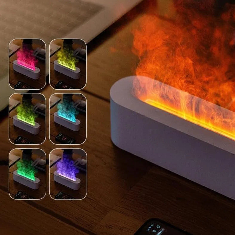 Lumina-Flame 7-Color Ultrasonic Aroma Diffuser & Humidifier | AIRYAH TECH-Computer Accesories-AIRYAH Tech