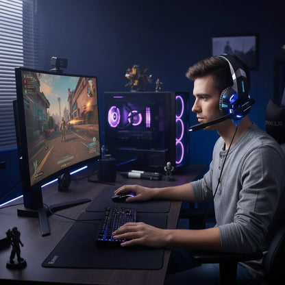 Pro-Series Gaming Headphones with Integrated Microphone | AIRYAH TECH-AIRYAH Tech