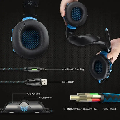Pro-Series Gaming Headphones with Integrated Microphone | AIRYAH TECH-AIRYAH Tech