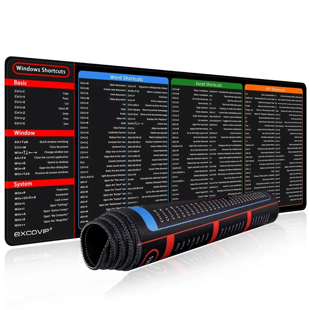 Pro-Series Windows & Office Shortcut Desk Mat | AIRYAH TECH-Computer Accesories-AIRYAH Tech