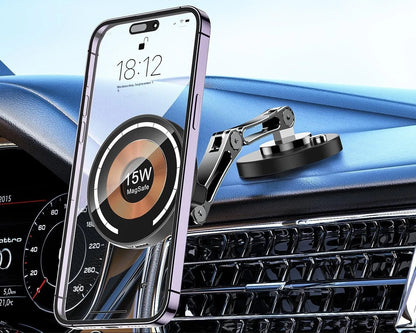 Rotating 360° Magnetic 15W Wireless Charger Car Bracket | AIRYAH TECH-Computer Accesories-AIRYAH Tech