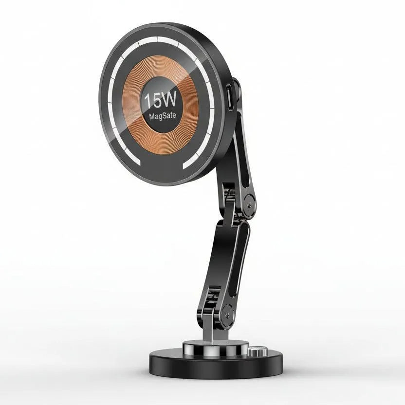 Rotating 360° Magnetic 15W Wireless Charger Car Bracket | AIRYAH TECH-Computer Accesories-AIRYAH Tech