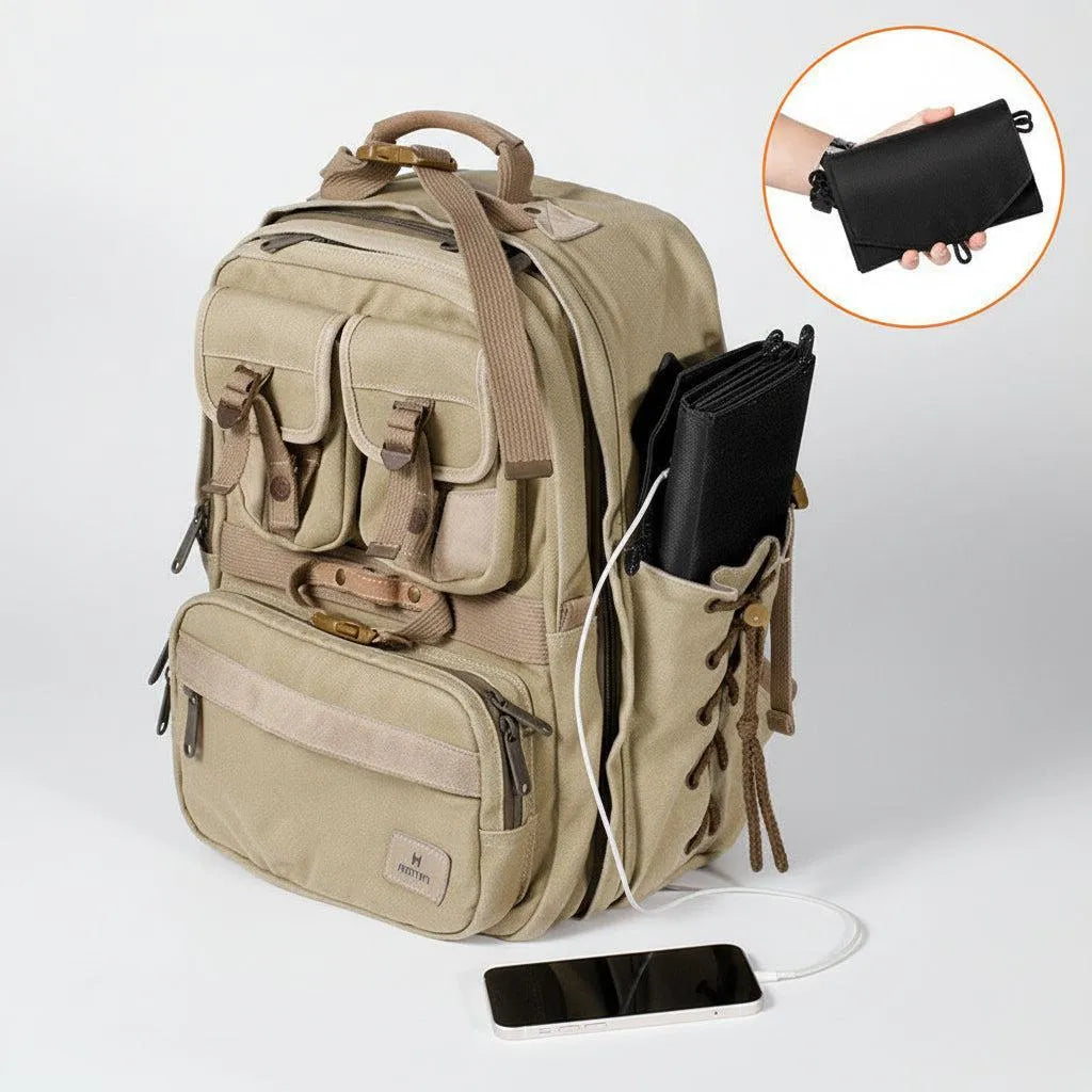Solar-Flow 20W Portable Multi-Device Folding Solar Charger | AIRYAH TECH-Computer Accesories-AIRYAH Tech