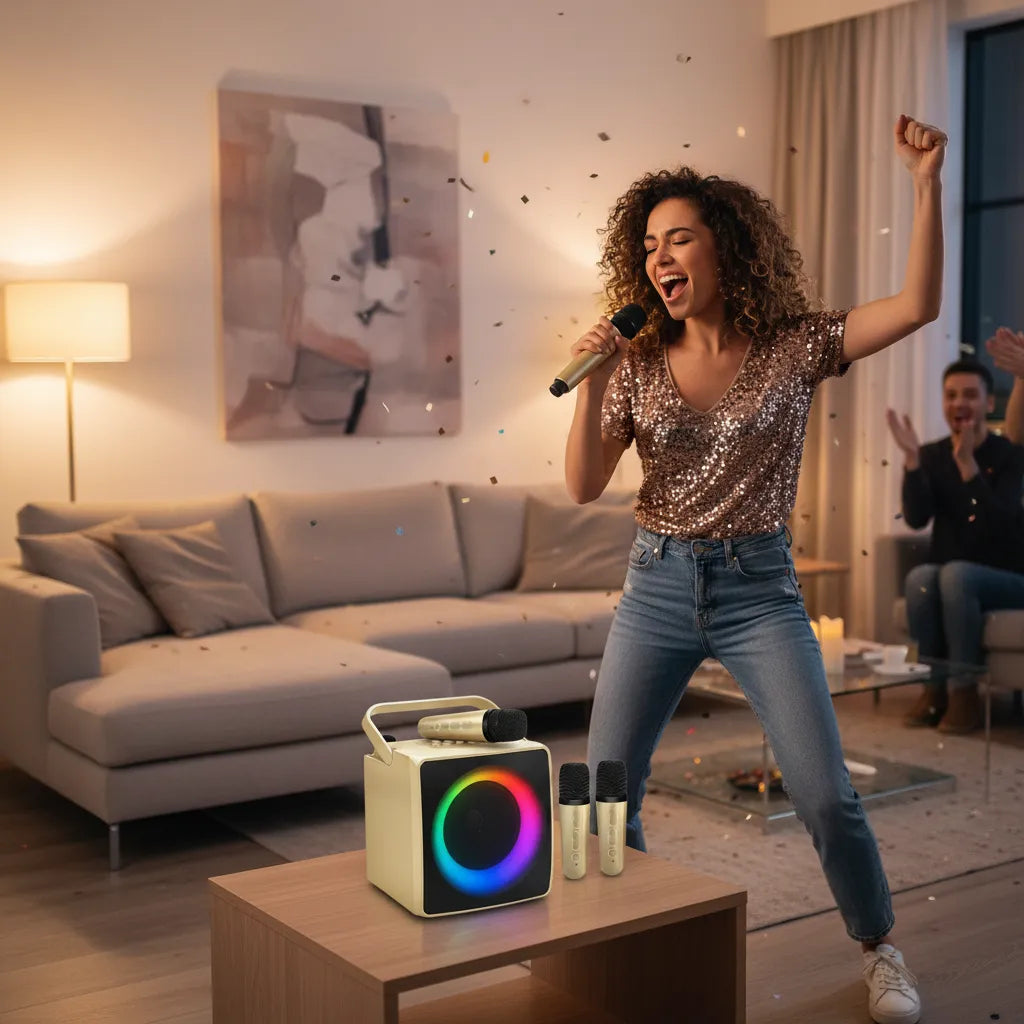 Vision-Studio Portable Dual-Wireless Karaoke Machine | AIRYAH TECH-AIRYAH Tech