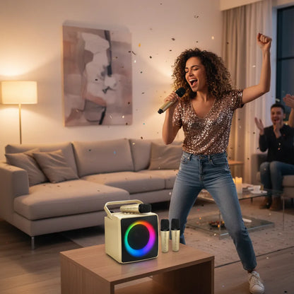 Vision-Studio Portable Dual-Wireless Karaoke Machine | AIRYAH TECH-AIRYAH Tech