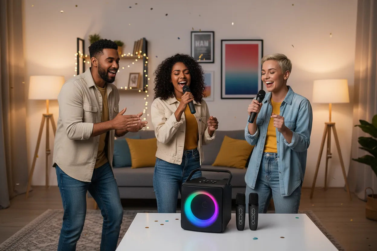 Vision-Studio Portable Dual-Wireless Karaoke Machine | AIRYAH TECH-AIRYAH Tech
